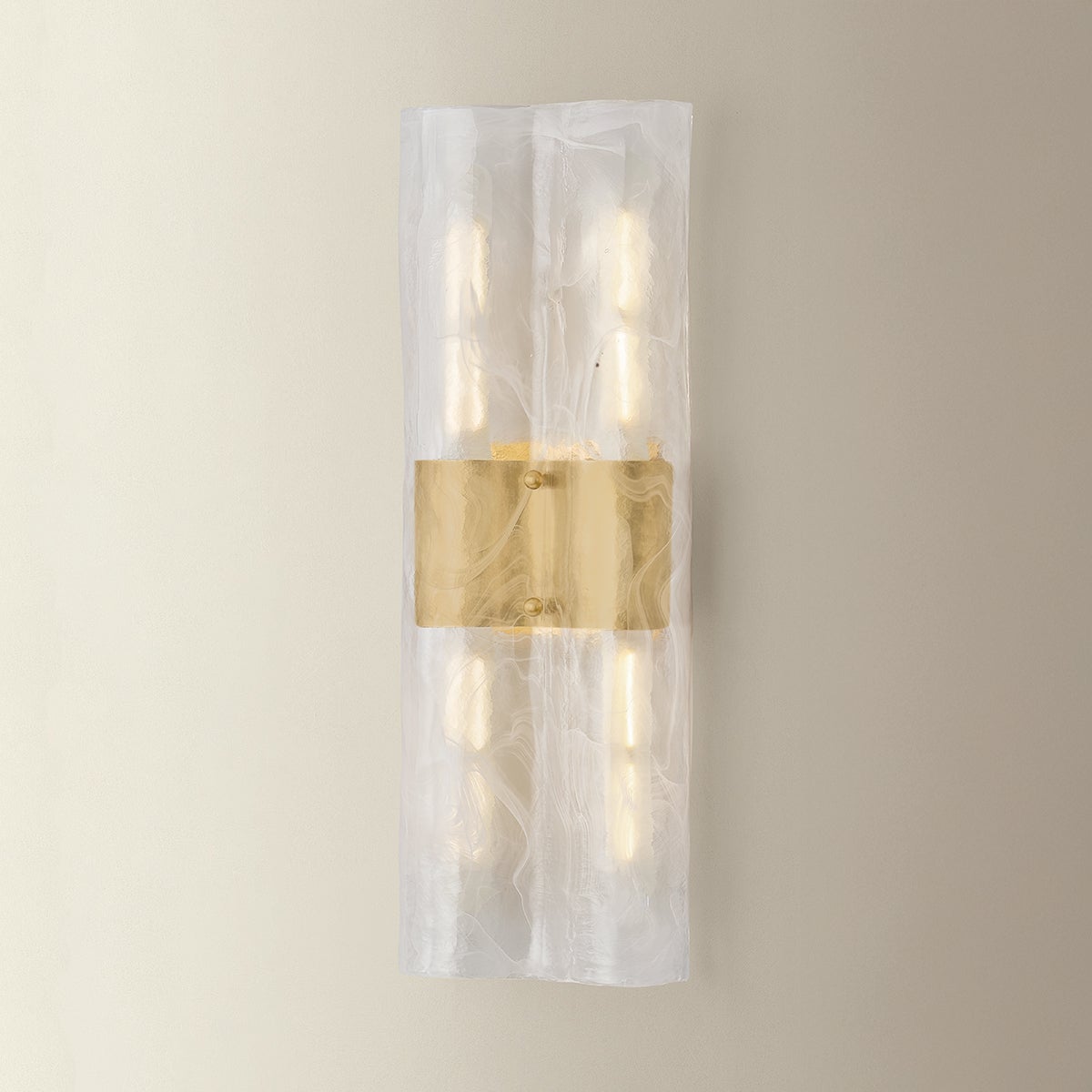 Bromo Wall Sconce shown from the front to reveal the arm curve and shade silhouette.