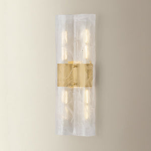 Bromo Wall Sconce shown from the front to reveal the arm curve and shade silhouette.