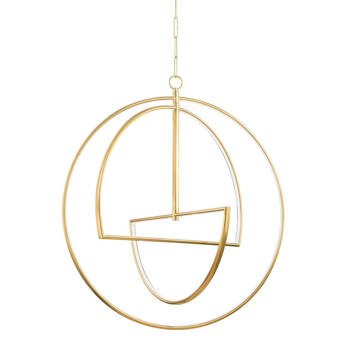 Welland Chandelier 40" in aged brass — a Hudson Valley chandelier for dining rooms, entries, and living rooms at Laurie Yapp Home.