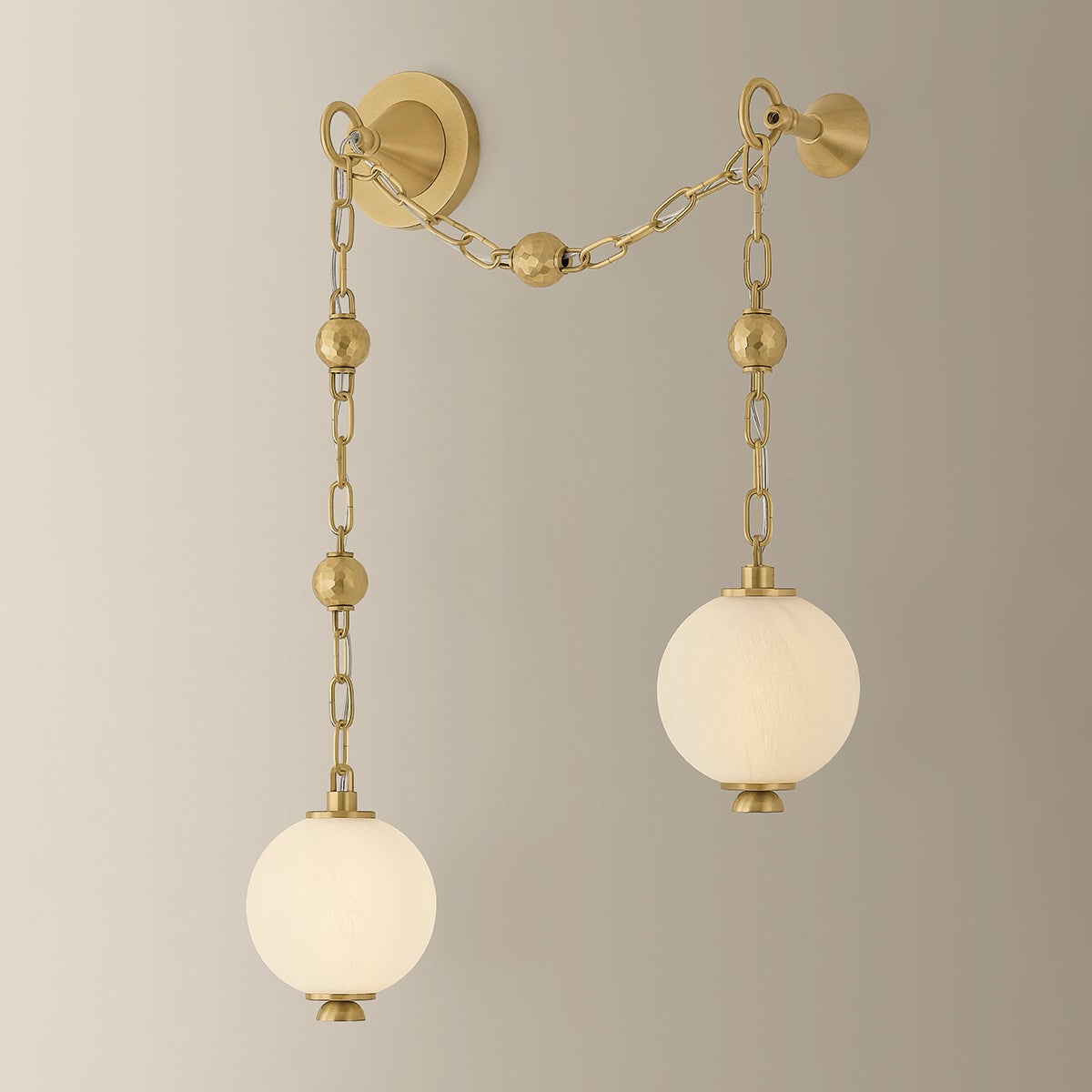 Corda Wall Sconce — a Corbett wall sconce for bathrooms, hallways, and living rooms at Laurie Yapp Home.