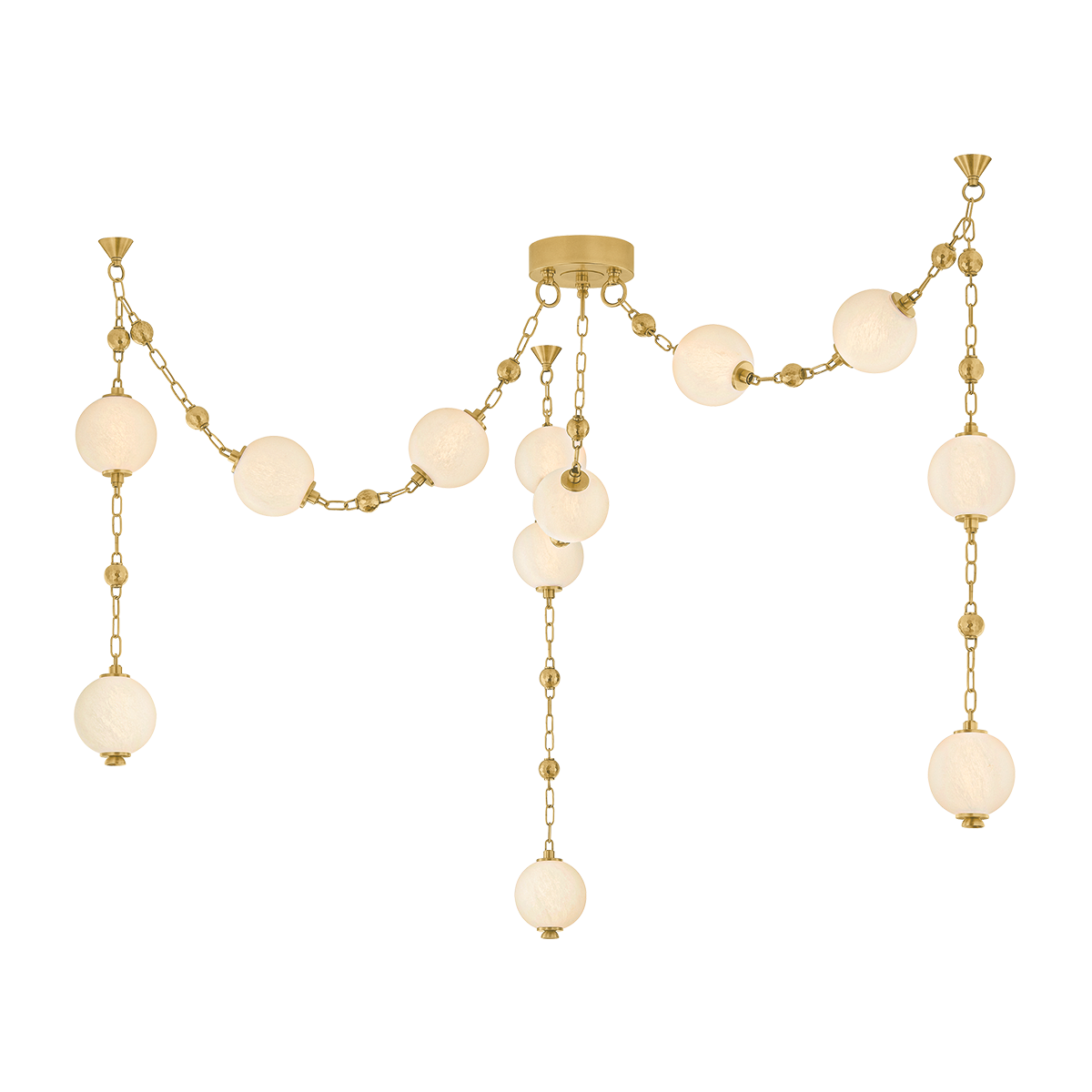 Corda Chandelier — a Corbett chandelier for dining rooms, entries, and living rooms at Laurie Yapp Home.