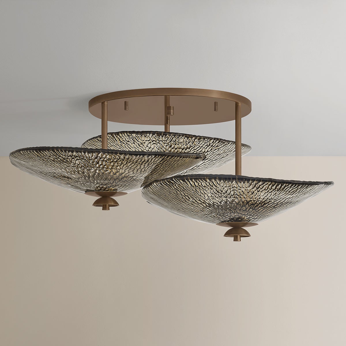 Alba Semi Flush 36.25" — a Corbett flush mount for hallways, bedrooms, and entryways at Laurie Yapp Home.