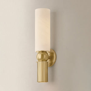 Close-up of the Ronda Wall Sconce showing the arm curve and shade silhouette.