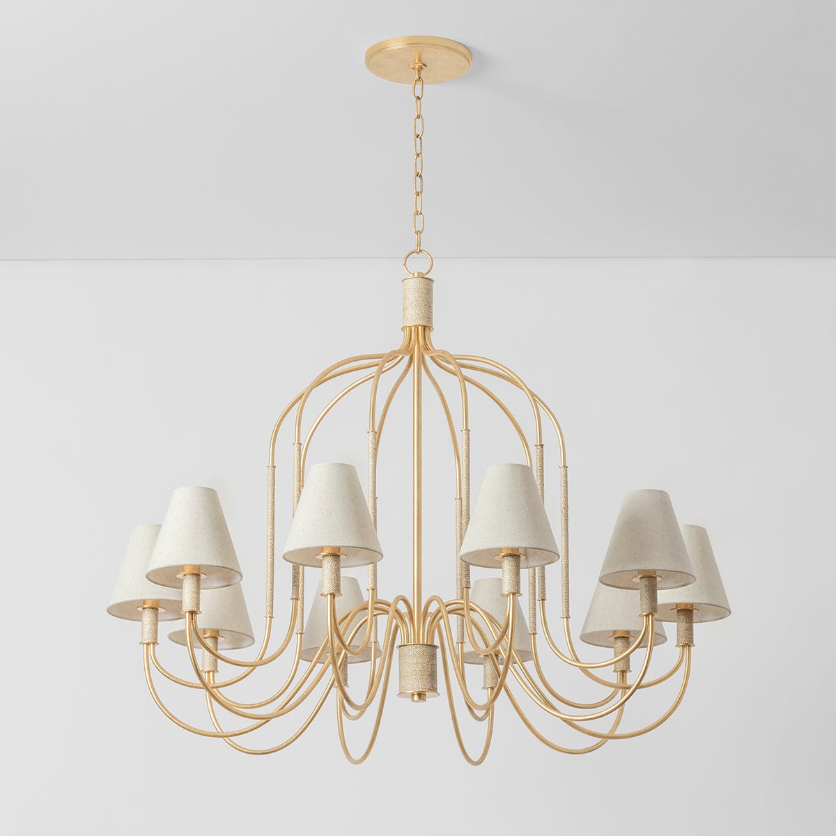 Warrensburg Chandelier 44" — a Hudson Valley chandelier for dining rooms, entries, and living rooms at Laurie Yapp Home.