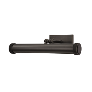 Ridgewood Picture Light 16.5" in dark bronze shown from a second angle to highlight the arm curve and shade proportion.