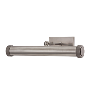 Ridgewood Picture Light 16.5" shown from the front to reveal the arm curve and shade proportion.