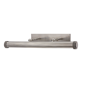 Ridgewood Picture Light 24.5" shown from the front to reveal the arm curve and shade proportion.