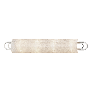 Buckley Bath And Vanity 31" in polished nickel shown from a second angle to highlight the arm spread and shade silhouette.