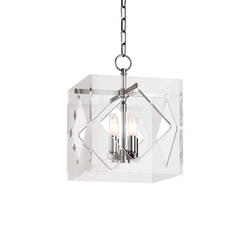 Travis Lantern 12" in aged brass — a Hudson Valley lantern for entries, foyers, and covered porches at Laurie Yapp Home.