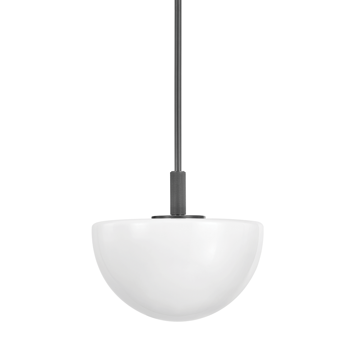 Lethbridge Pendant 15" in bronze shown from a second angle to highlight the shade shape and metal detail.