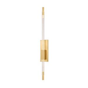 Rosco Wall Sconce in aged brass — a Hudson Valley wall sconce for bathrooms, hallways, and living rooms at Laurie Yapp Home.