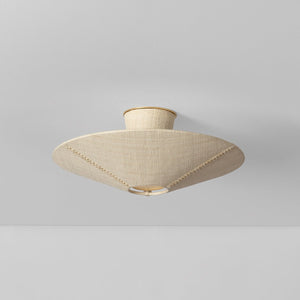 Salisbury Mills Semi Flush shown from a second angle to highlight the shade profile and mounting canopy.