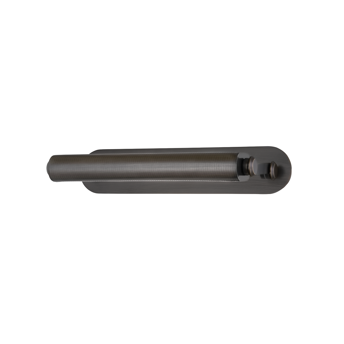 Stockport Picture Light 17" in dark bronze shown from a second angle to highlight the arm curve and shade proportion.