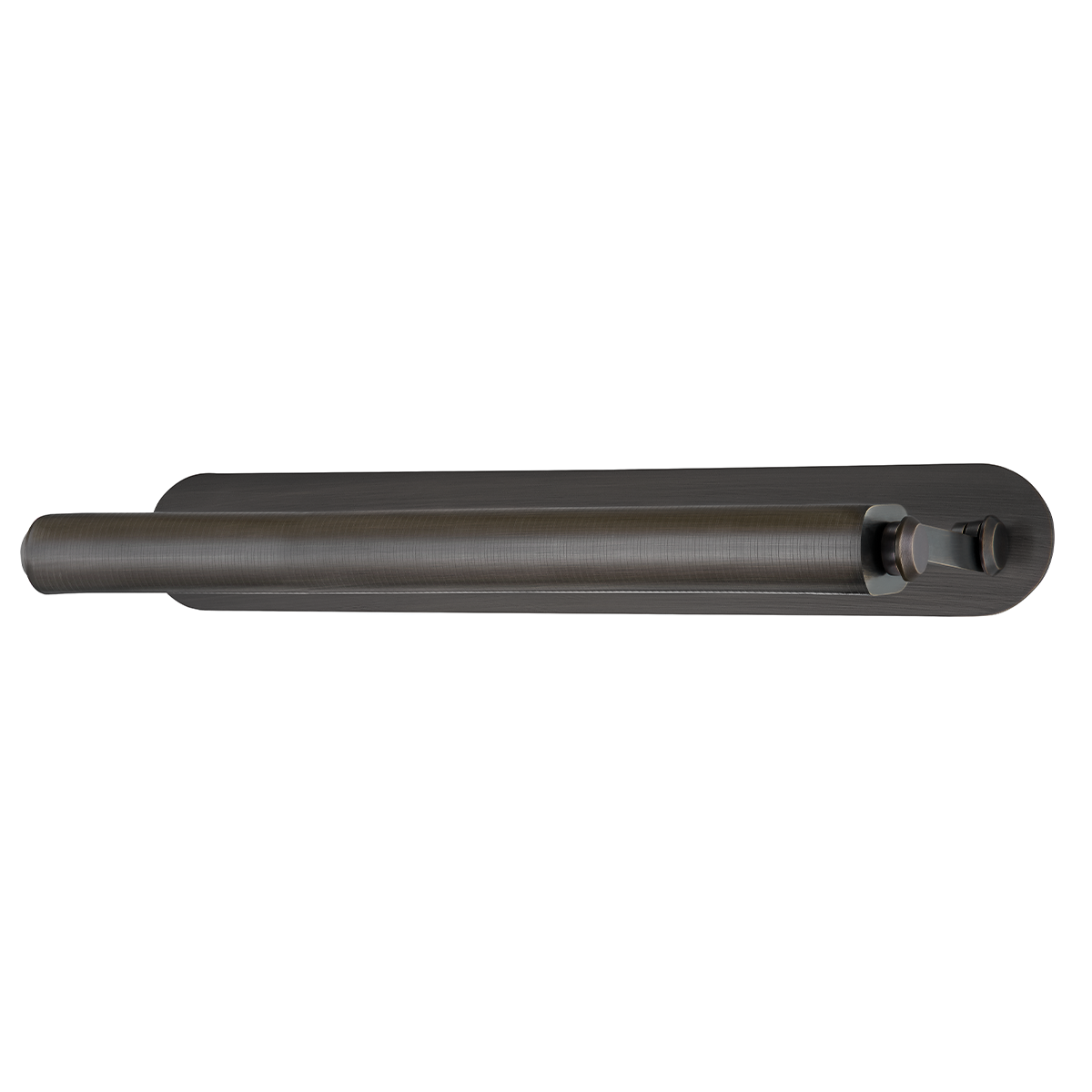 Stockport Picture Light 24.25" in dark bronze shown from a second angle to highlight the arm curve and shade proportion.
