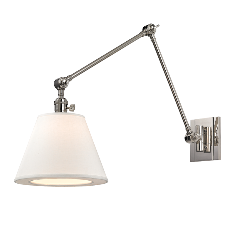 Hillsdale Wall Sconce 10" x 12.75" in aged brass — a Hudson Valley wall sconce for bathrooms, hallways, and living rooms at Laurie Yapp Home.