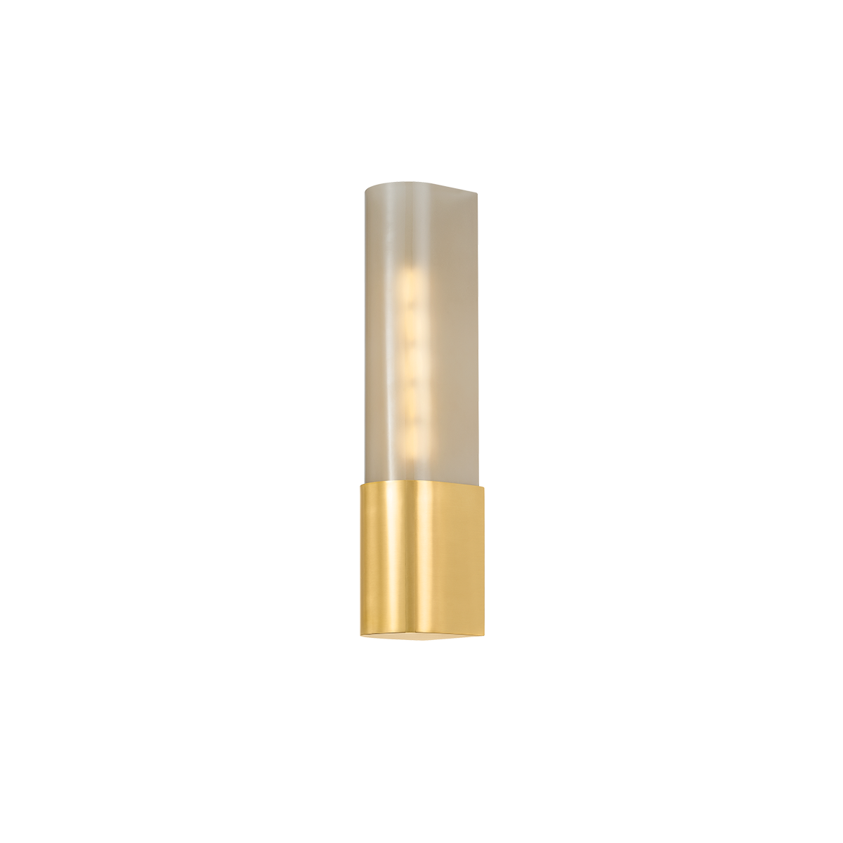 Somersville Wall Sconce 3.25" x 16" in aged brass — a Hudson Valley wall sconce for bathrooms, hallways, and living rooms at Laurie Yapp Home.