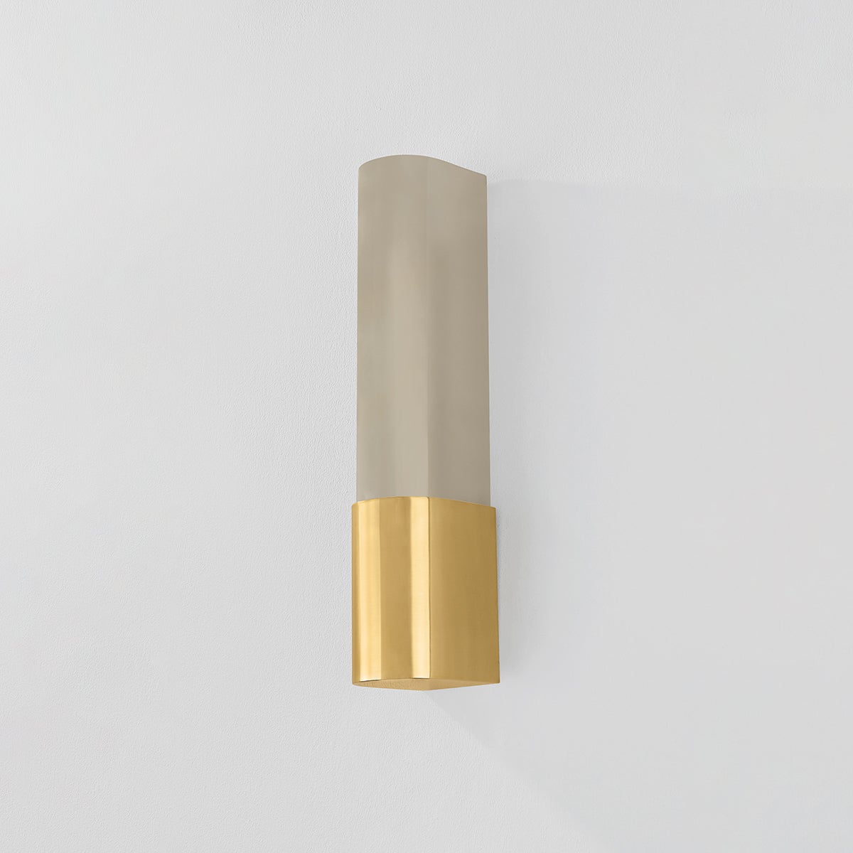 Somersville Wall Sconce 3.25" x 16" in aged brass — a Hudson Valley wall sconce for bathrooms, hallways, and living rooms at Laurie Yapp Home.