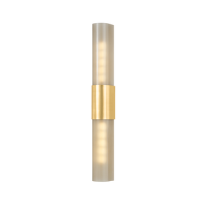Somersville Wall Sconce 3.25" x 27.25" in aged brass — a Hudson Valley wall sconce for bathrooms, hallways, and living rooms at Laurie Yapp Home.