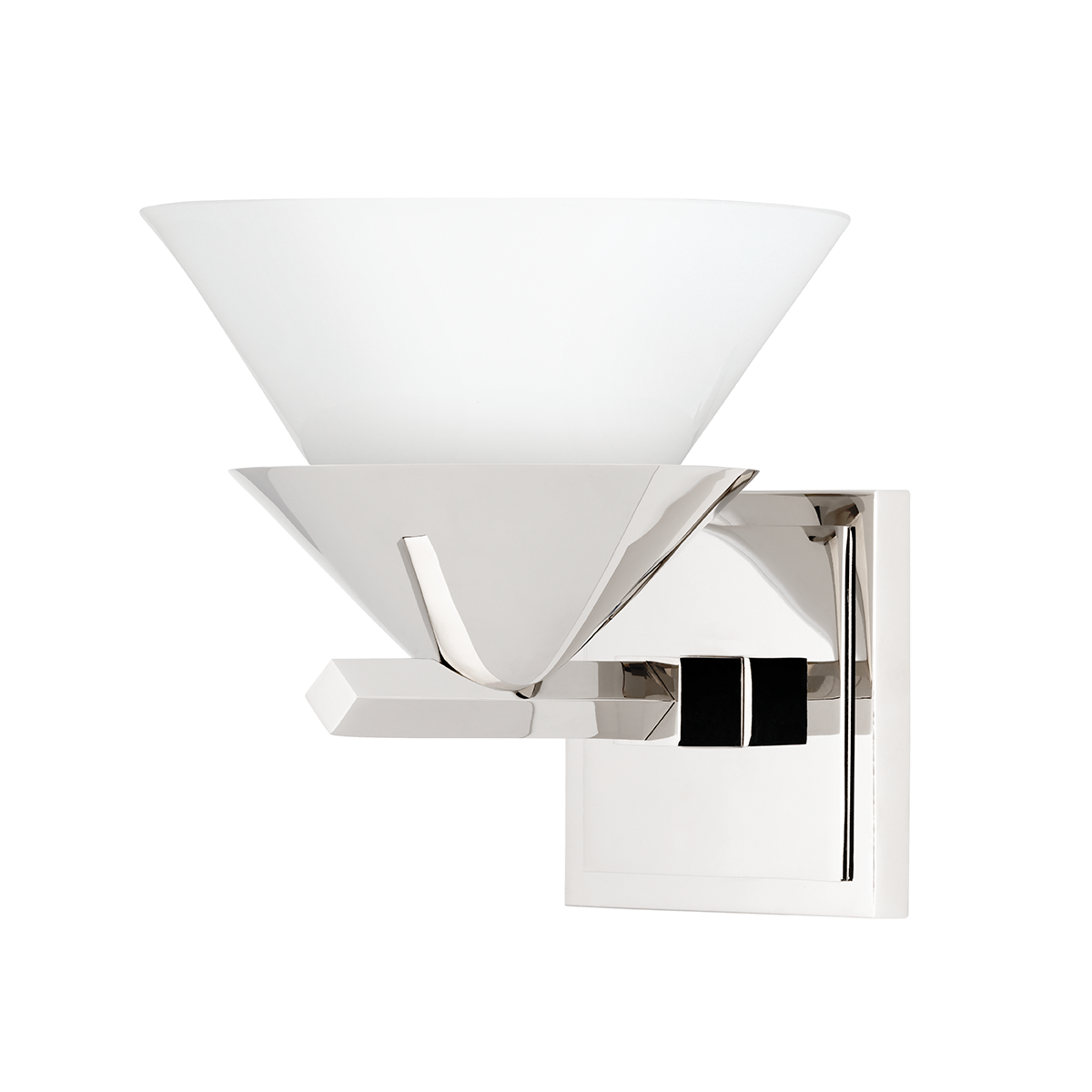 Stillwell Wall Sconce 7.5" x 7.75" in aged brass — a Hudson Valley wall sconce for bathrooms, hallways, and living rooms at Laurie Yapp Home.