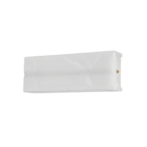 Bremsen Wall Sconce 5" x 13.5" in aged brass — a Hudson Valley wall sconce for bathrooms, hallways, and living rooms at Laurie Yapp Home.