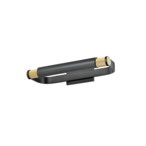 Elm Park Picture Light 18" in aged brass shown from a second angle to highlight the arm curve and shade proportion.