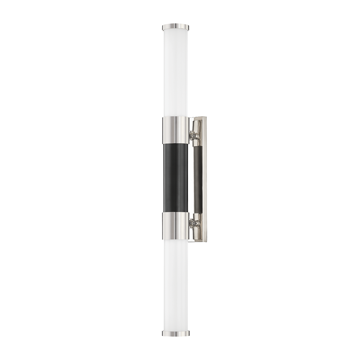 Huntington Wall Sconce 2.5" in polished nickel shown from a second angle to highlight the arm curve and shade silhouette.