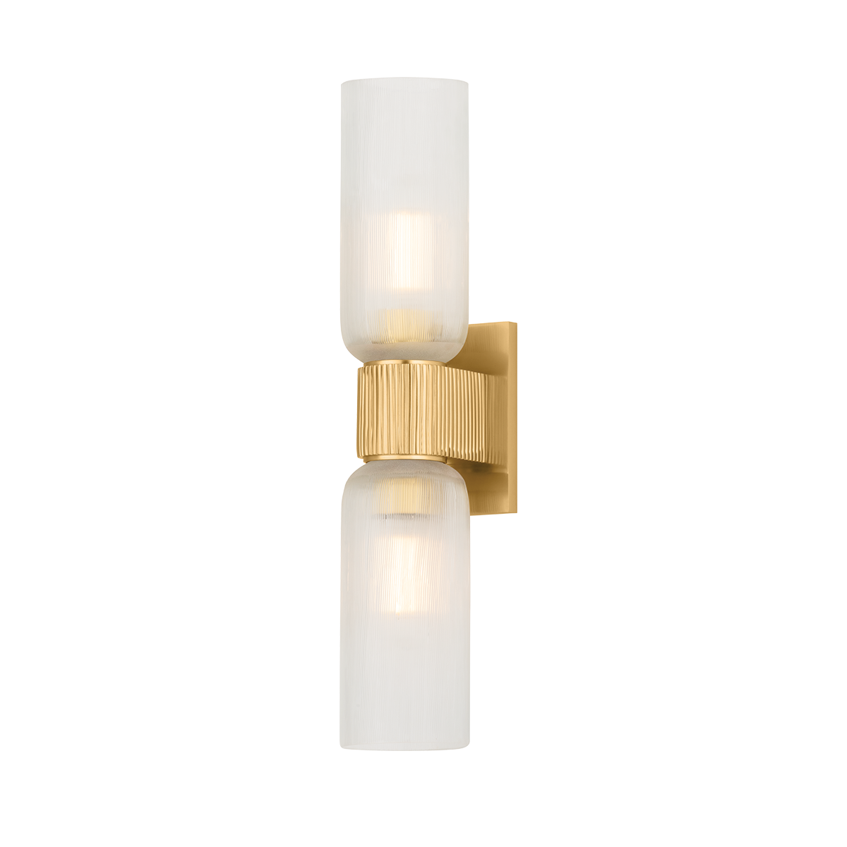 Irondale Wall Sconce 4.25" x 20.25" in aged brass — a Hudson Valley wall sconce for bathrooms, hallways, and living rooms at Laurie Yapp Home.