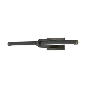 Deptford Picture Light 18" in dark bronze shown from a second angle to highlight the arm curve and shade proportion.