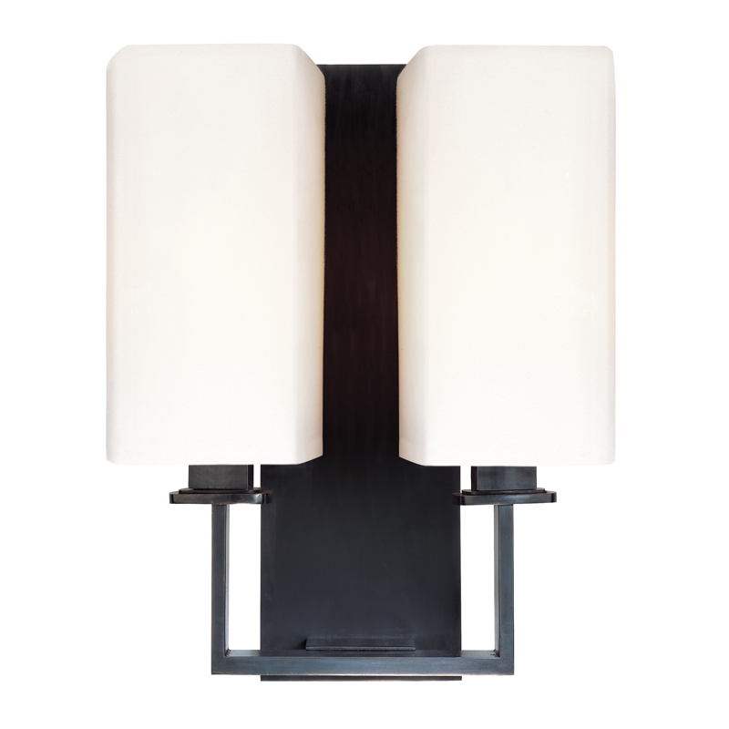 Baldwin Wall Sconce in polished nickel — a Hudson Valley wall sconce for bathrooms, hallways, and living rooms at Laurie Yapp Home.
