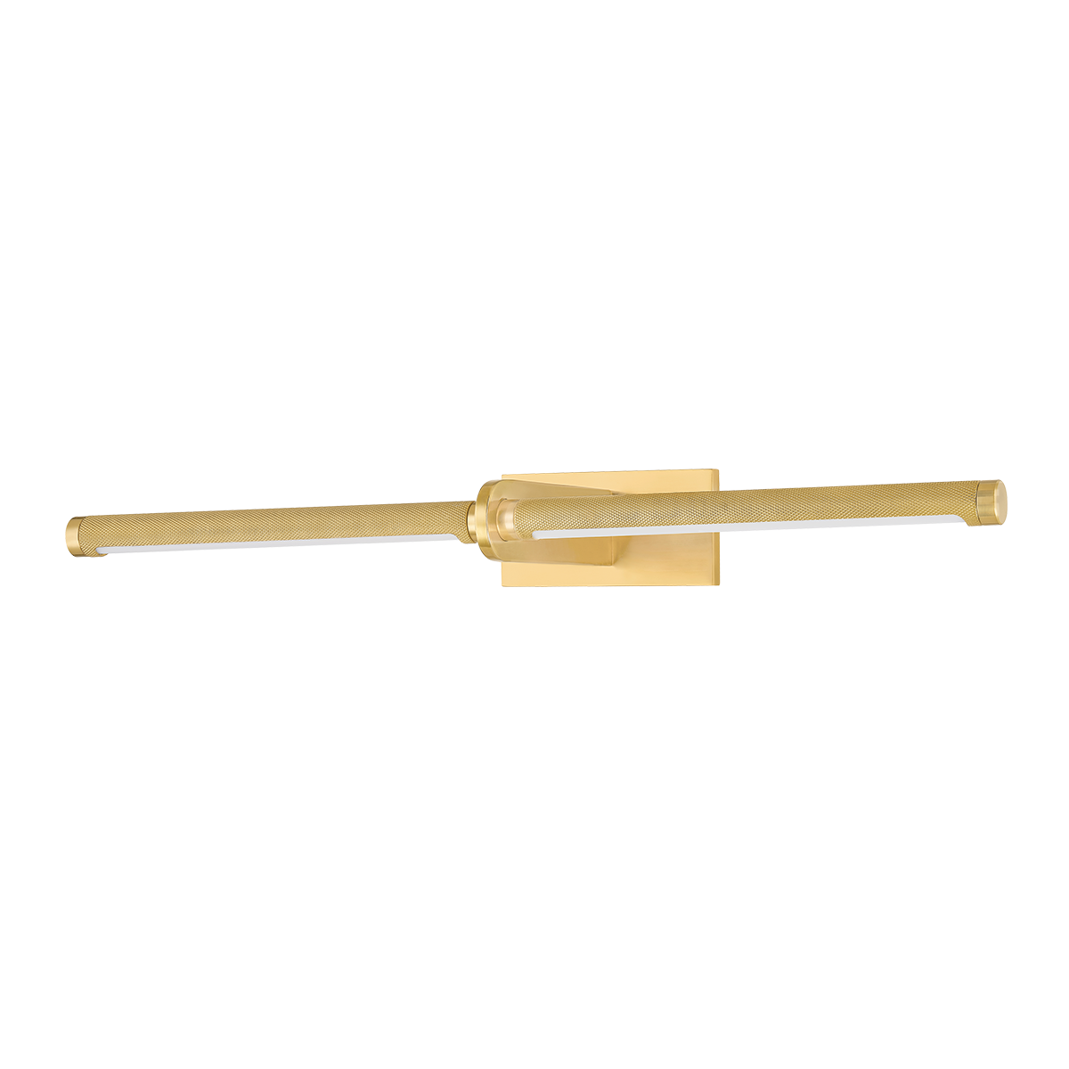 Deptford Picture Light 24" in aged brass — a Hudson Valley picture light for gallery walls and reading nooks at Laurie Yapp Home.