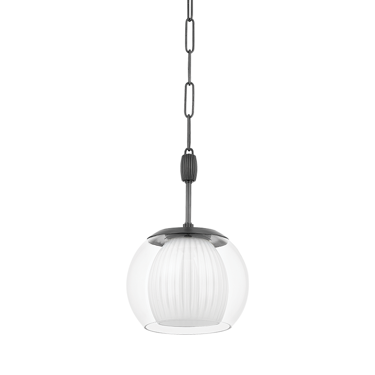 Clementon Pendant 11" in aged brass — a Hudson Valley pendant for kitchens, entries, and dining rooms at Laurie Yapp Home.