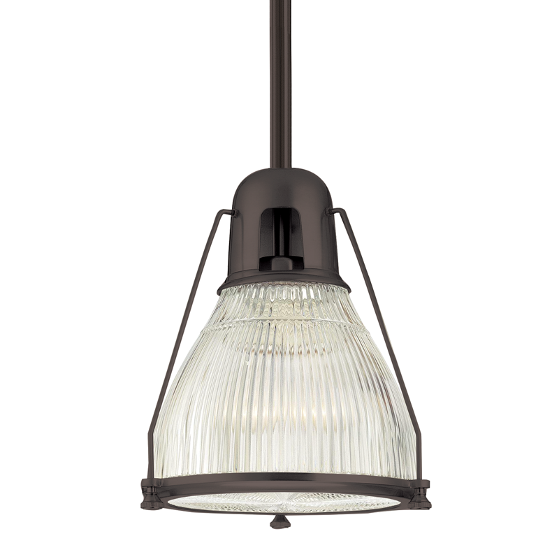 Haverhill Pendant 12" in aged brass — a Hudson Valley pendant for kitchens, entries, and dining rooms at Laurie Yapp Home.