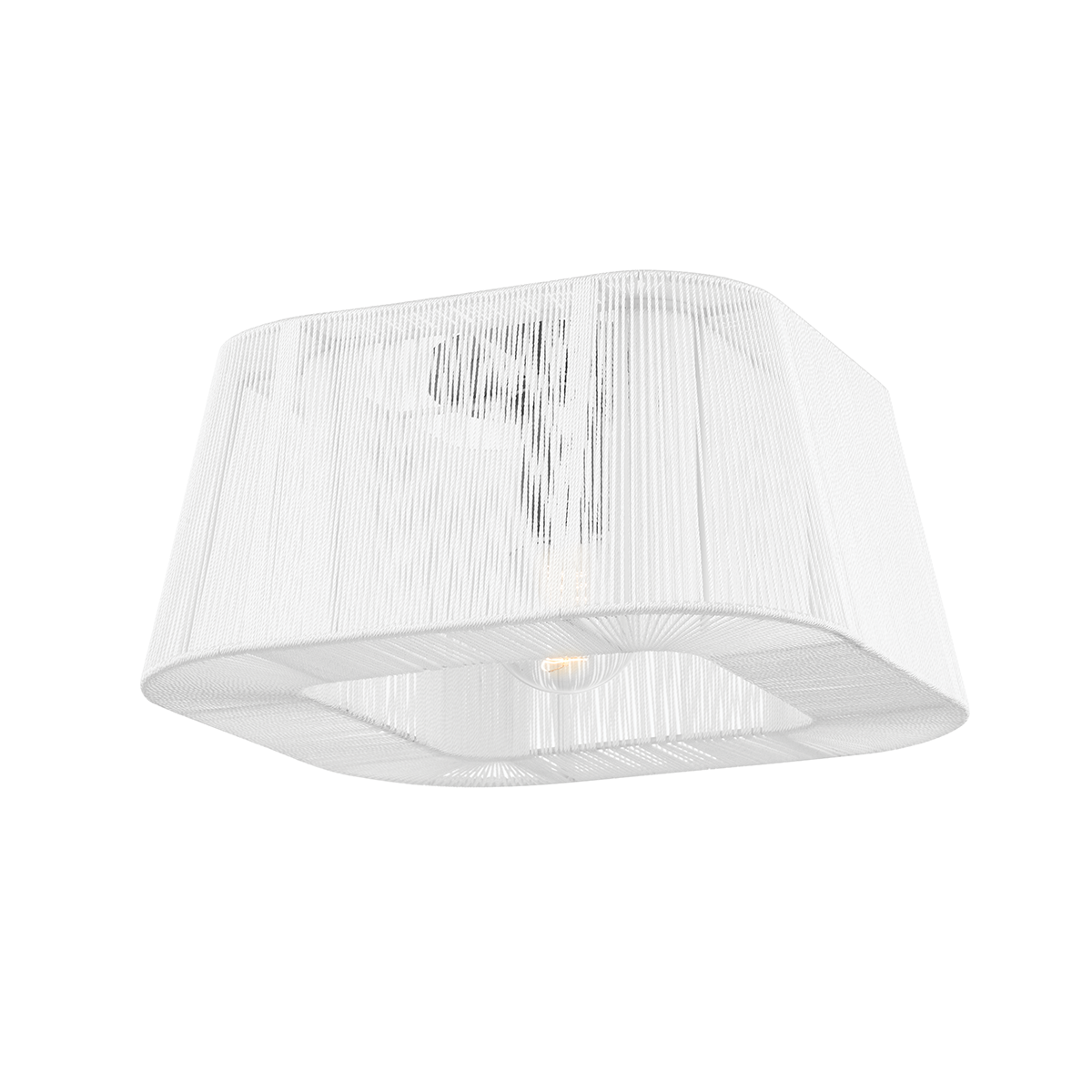 Verona Beach Flush Mount in bronze shown from a second angle to highlight the shade profile and mounting canopy.