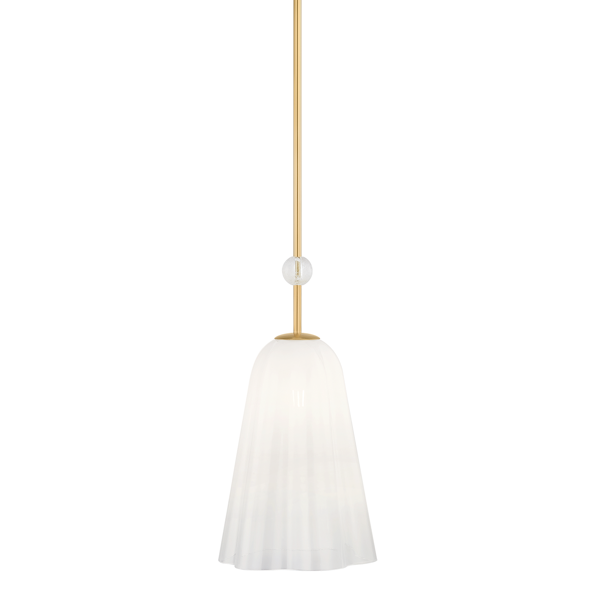 Cambria Heights Pendant in aged brass — a Hudson Valley pendant for kitchens, entries, and dining rooms at Laurie Yapp Home.