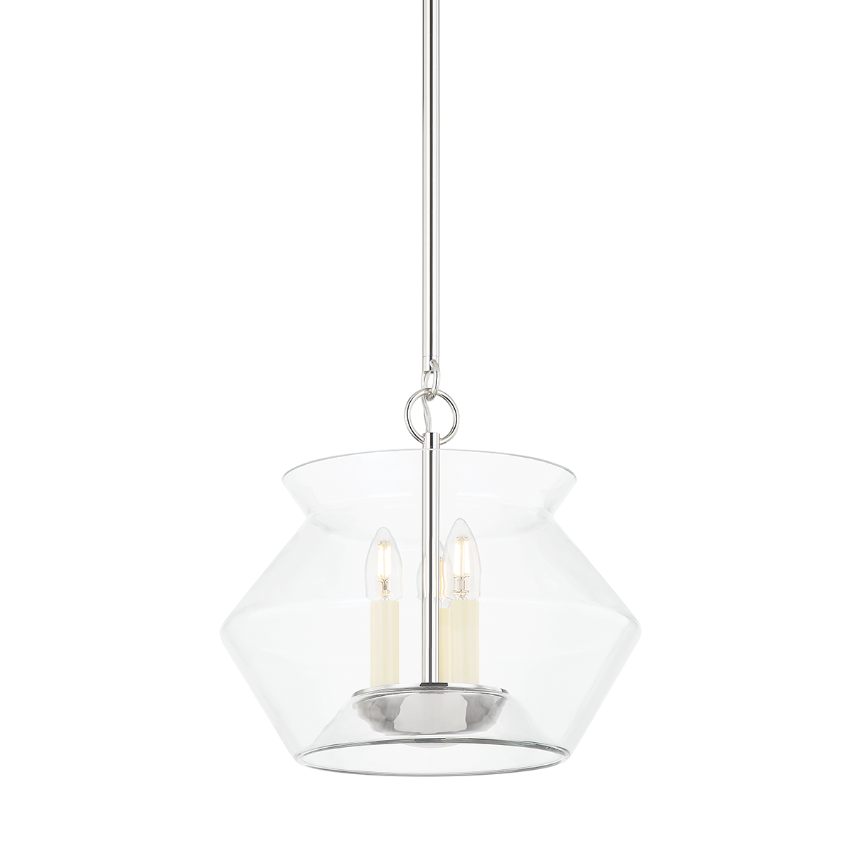 Edmonton Lantern 15" in aged brass — a Hudson Valley lantern for entries, foyers, and covered porches at Laurie Yapp Home.