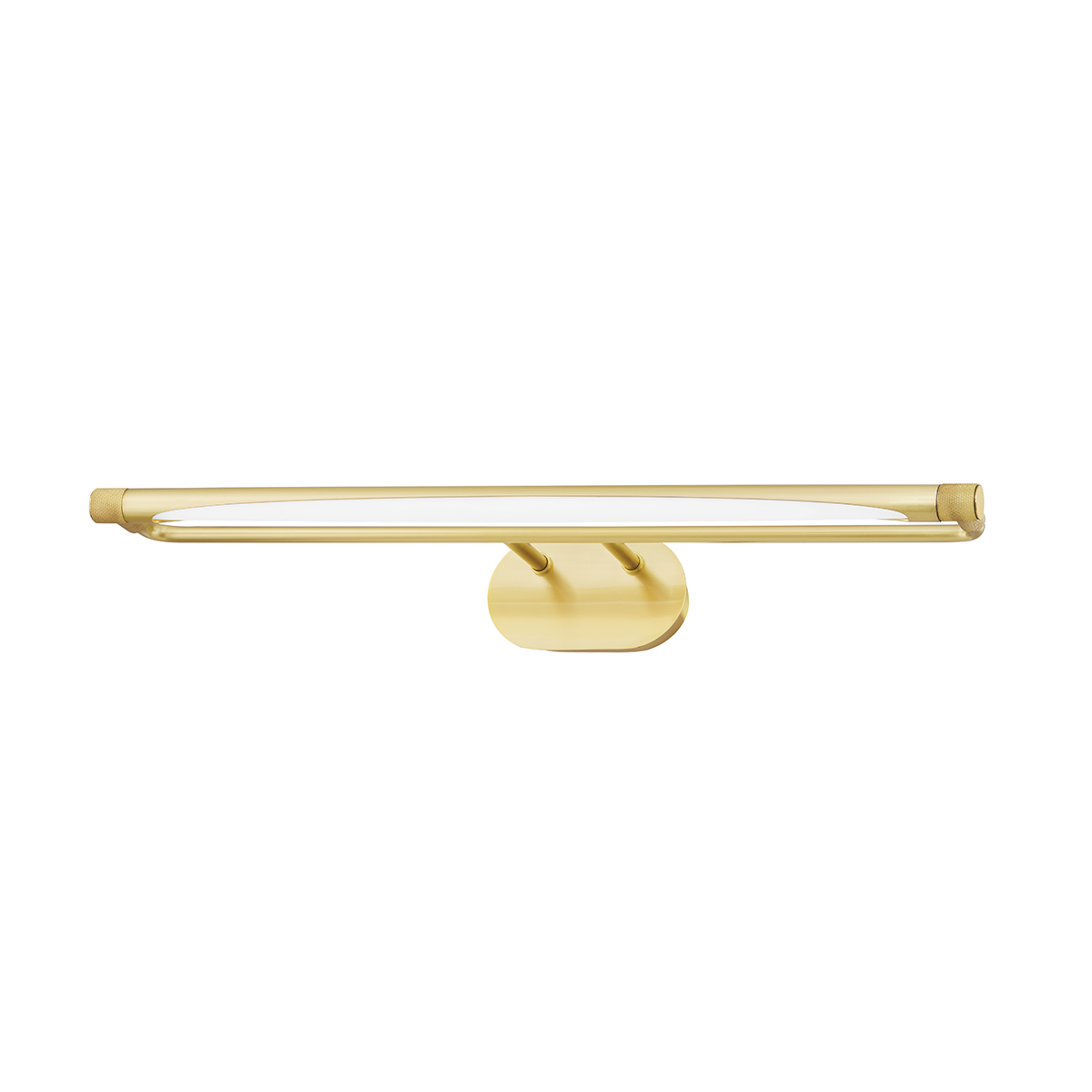 Berkshire Picture Light 25" in aged brass — a Hudson Valley picture light for gallery walls and reading nooks at Laurie Yapp Home.