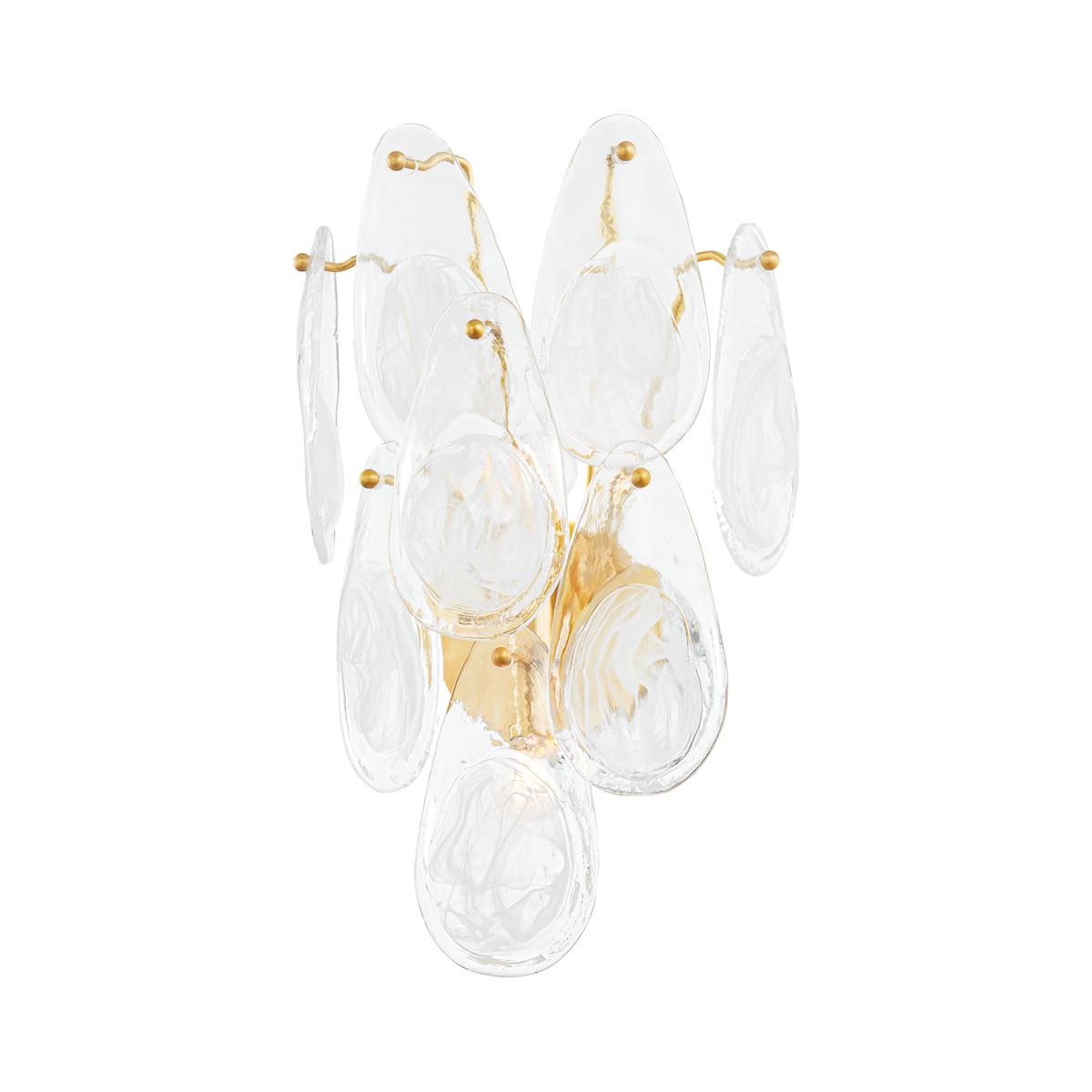 Darcia Wall Sconce in aged brass — a Hudson Valley wall sconce for bathrooms, hallways, and living rooms at Laurie Yapp Home.