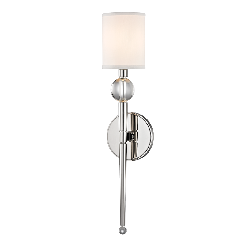 Rockland Wall Sconce 4.75" in aged brass — a Hudson Valley wall sconce for bathrooms, hallways, and living rooms at Laurie Yapp Home.