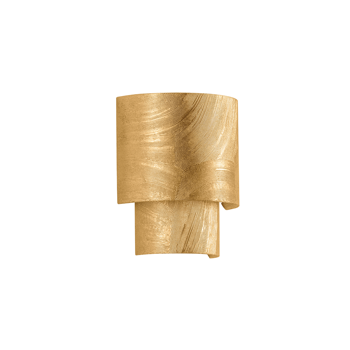 Moray Wall Sconce in Black Silver Leaf shown from a second angle to highlight the arm curve and shade silhouette.