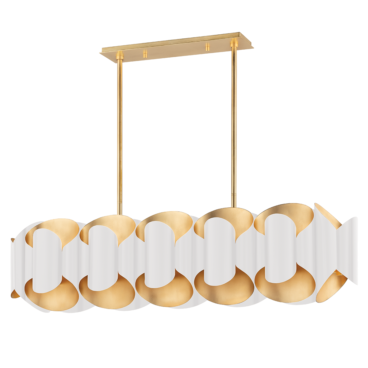 Banks Linear shown from a second angle to highlight the extended frame and shade array.