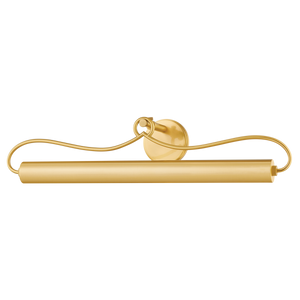 Berun Picture Light 28.25" in aged brass — a Hudson Valley picture light for gallery walls and reading nooks at Laurie Yapp Home.