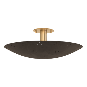 Bern Flush Mount 18" shown from a second angle to highlight the shade profile and mounting canopy.