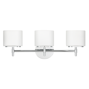 Trinity Bath And Vanity 22.25" in polished chrome — a Hudson Valley bath and vanity for bathrooms and powder rooms at Laurie Yapp Home.