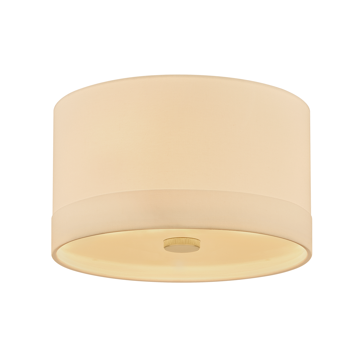 Ashland Flush Mount 14" in aged brass — a Hudson Valley flush mount for hallways, bedrooms, and entryways at Laurie Yapp Home.