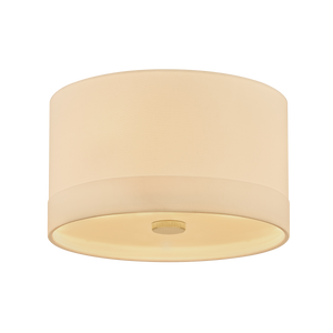 Ashland Flush Mount 14" in aged brass — a Hudson Valley flush mount for hallways, bedrooms, and entryways at Laurie Yapp Home.