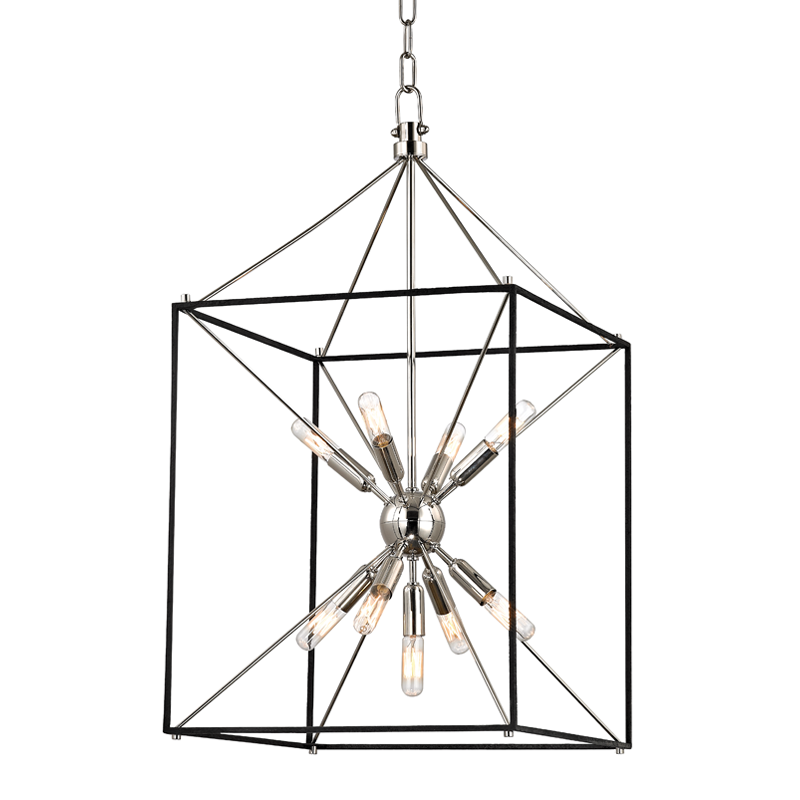 Glendale Lantern 16.25" in aged brass — a Hudson Valley lantern for entries, foyers, and covered porches at Laurie Yapp Home.