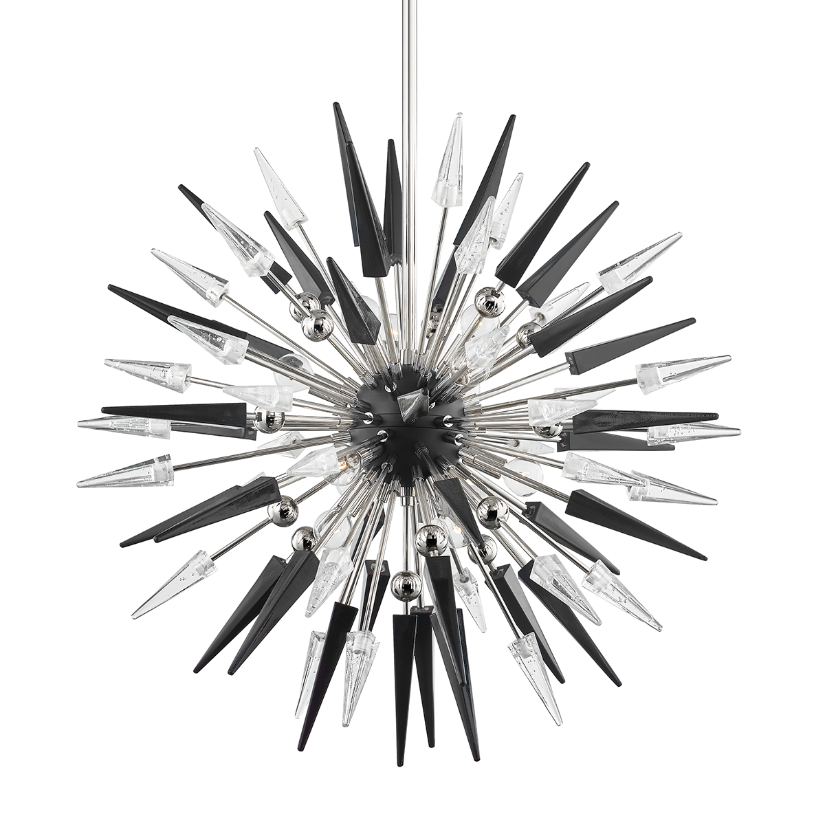 Sparta Chandelier 32" x 32" in aged brass — a Hudson Valley chandelier for dining rooms, entries, and living rooms at Laurie Yapp Home.
