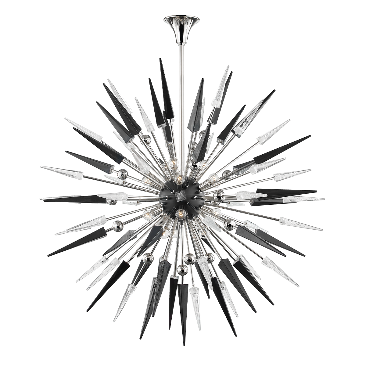 Sparta Chandelier 48" x 48" in aged brass — a Hudson Valley chandelier for dining rooms, entries, and living rooms at Laurie Yapp Home.