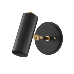 Bushwick Wall Sconce shown from a second angle to highlight the arm curve and shade silhouette.