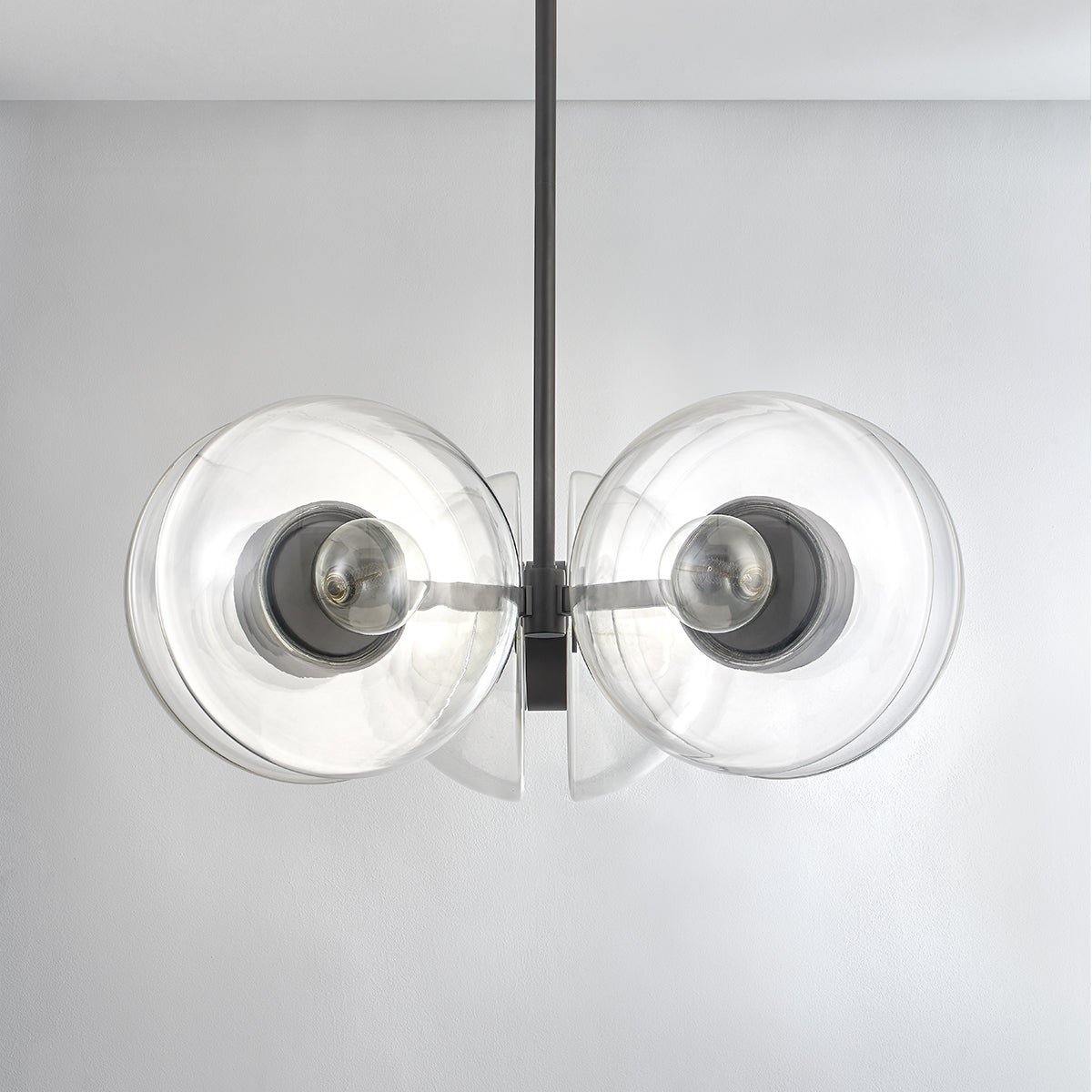 Kert Chandelier 38.75" shown from a second angle to highlight the frame, arms, and shade detail.